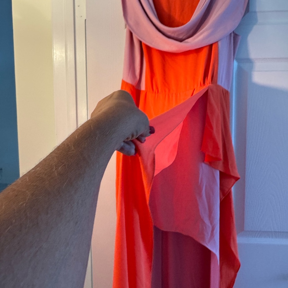 Pink and Orange Dress